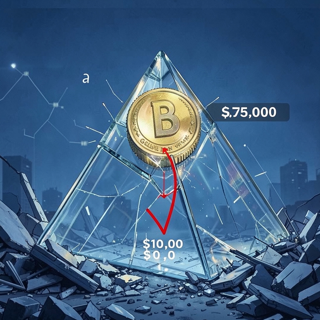 Bitcoin könnte bis zu 10.000 $ sinken – gilt die 75.000‑$‑Marke als neuer Wendepunkt?